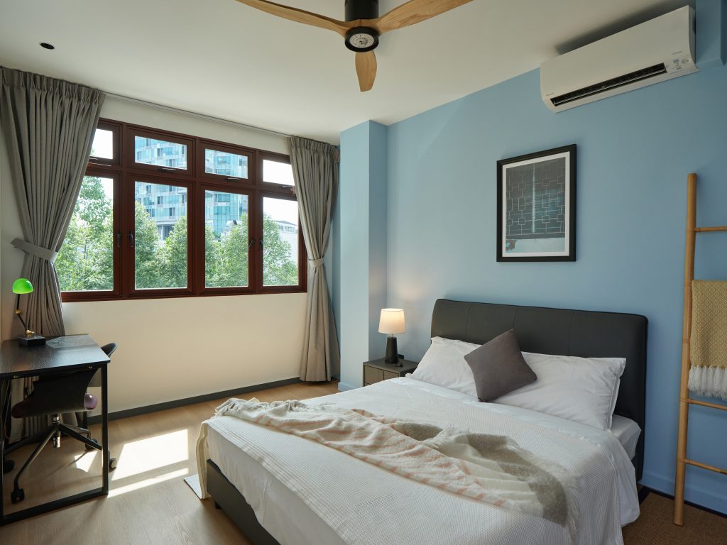 Bright furnished private room in a Figment co-living home in Singapore