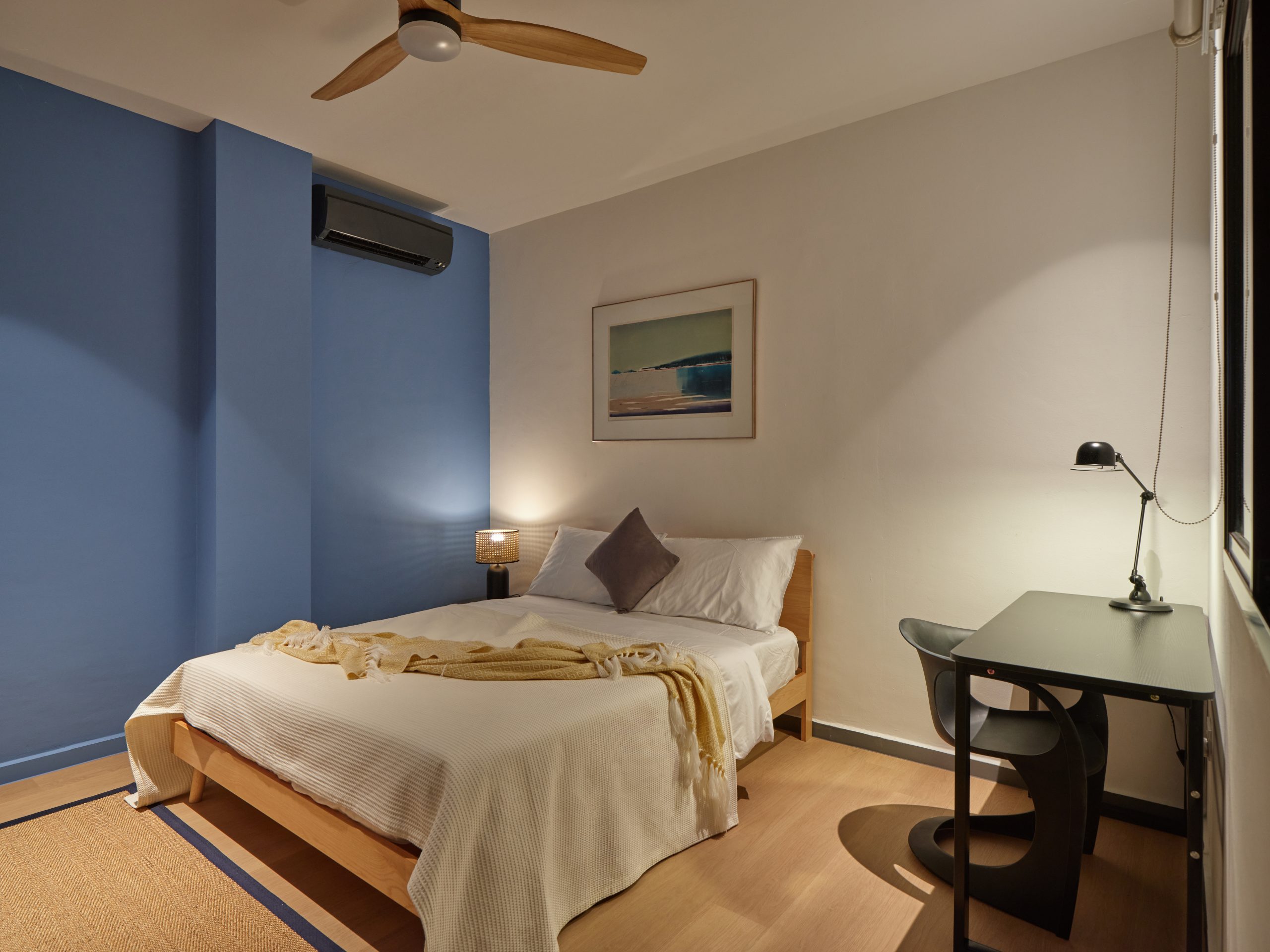Calm, fully furnished bedroom at Wah Leong House documented at move-in, Figment Singapore